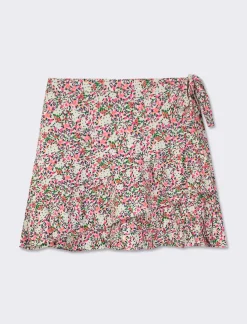 Piazza Italia Gonna in viscosa con rouche al fonfo e pantaloncino interno - var 1 Shop