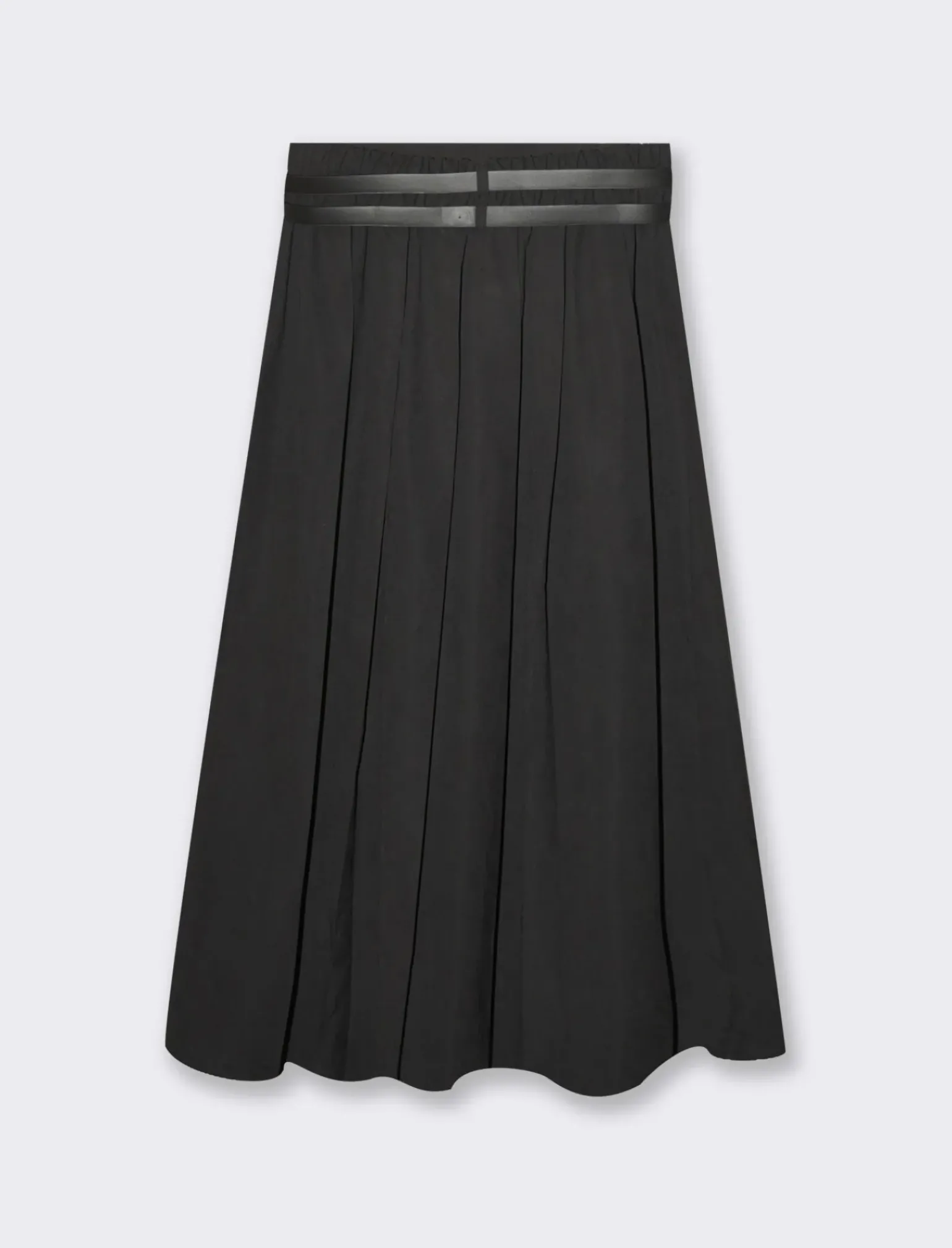 Donna Piazza Italia Gonne<Gonna lunga a pieghe con doppia cintura -