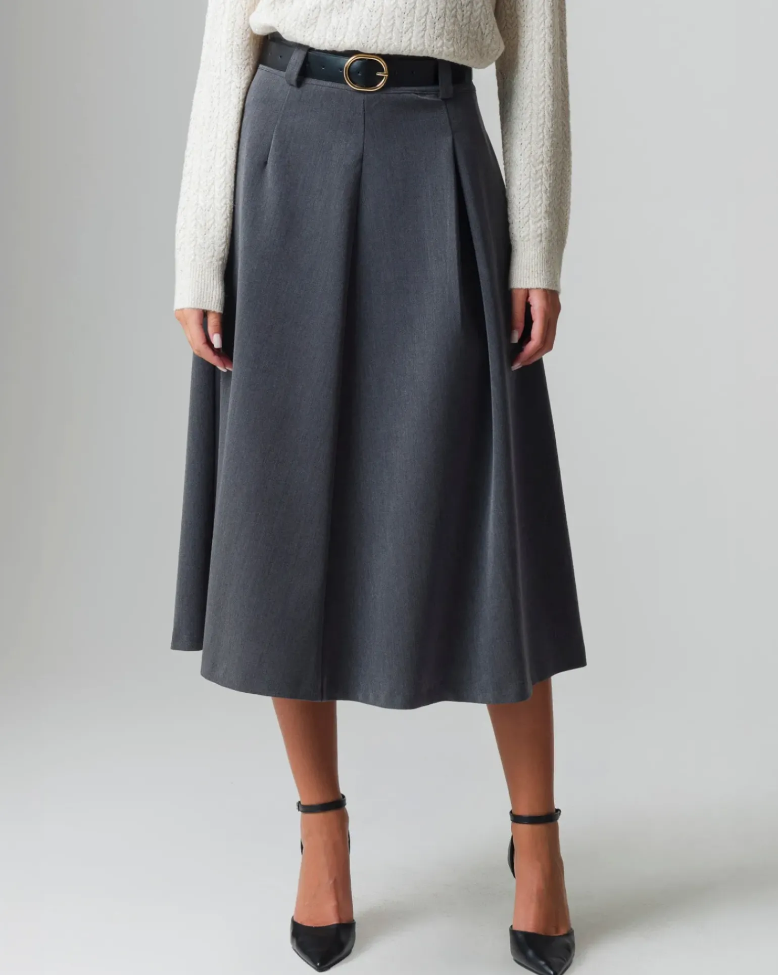 Donna Piazza Italia Donna|Gonne<Gonna lunga con cintura -