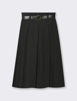 Donna Piazza Italia Donna|Gonne<Gonna lunga con cintura -