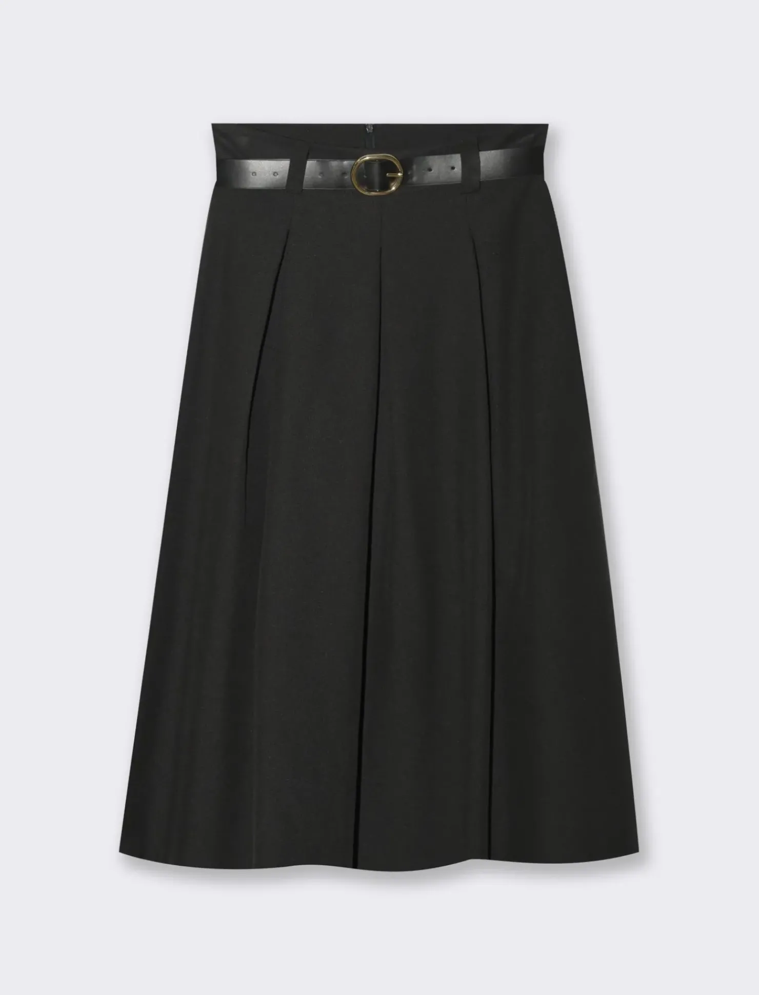 Piazza Italia Gonna lunga con cintura - Nero Fashion