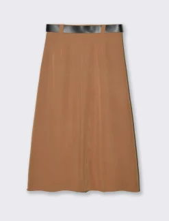 Donna Piazza Italia Gonne<Gonna lunga con cintura - Cammello