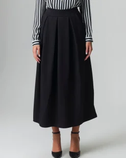 Donna Piazza Italia Donna|Gonne<Gonna lunga con elastico sul retro e tasche a taglio sui fianchi -