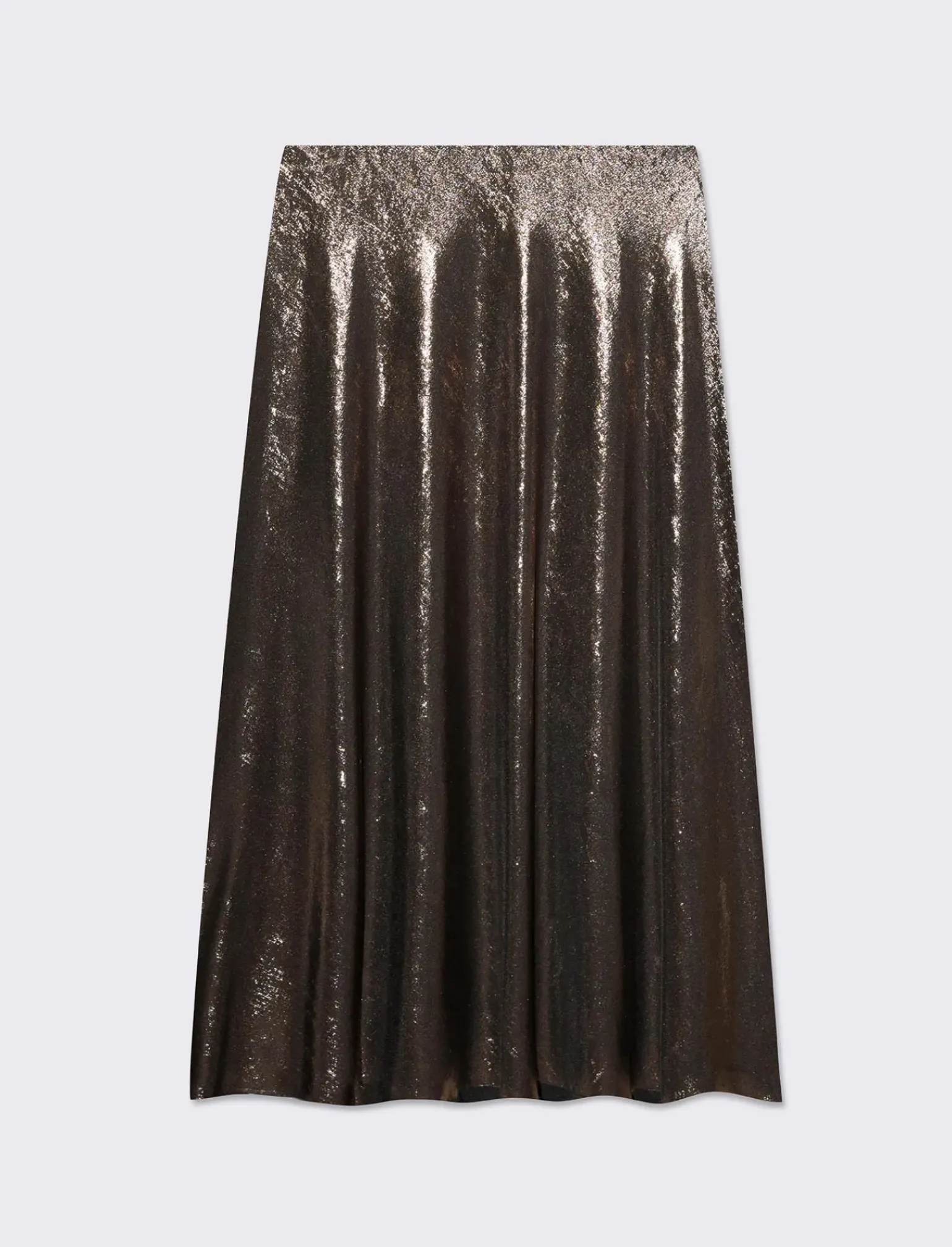 Donna Piazza Italia Gonne<Gonna lunga da donna con elastico in vita - Bronzo