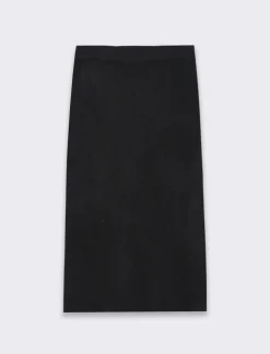 Donna Piazza Italia Donna|Gonne<Gonna lunghezza midi a tubino in maglia con elastico in vita -