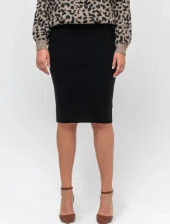 Donna Piazza Italia Donna|Gonne<Gonna lunghezza midi a tubino in maglia con elastico in vita -