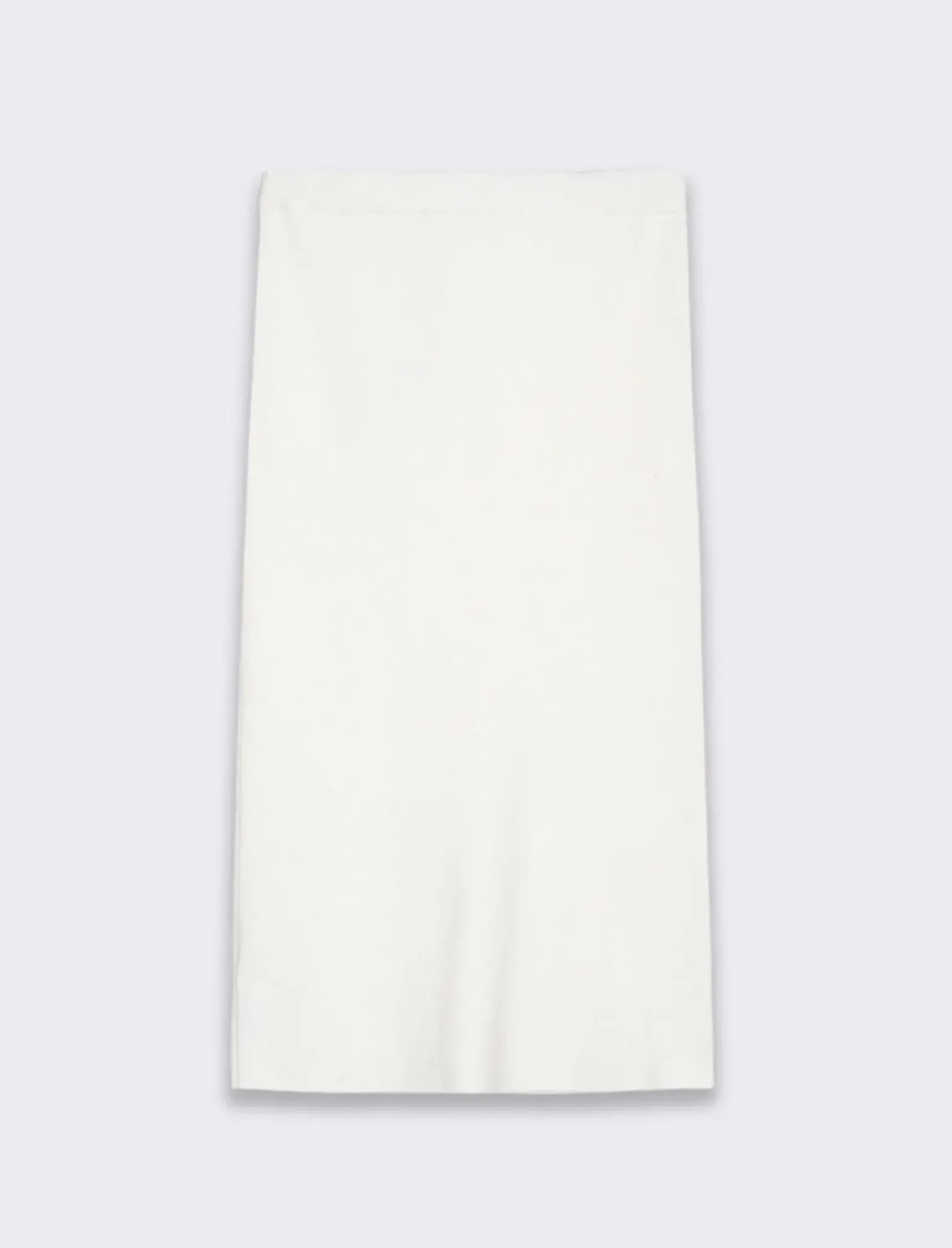 Donna Piazza Italia Donna|Gonne<Gonna lunghezza midi a tubino in maglia con elastico in vita - Avorio