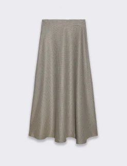 Donna Piazza Italia Donna|Gonne<Gonna midi con zip invisibile sul fianco da donna - tabacco