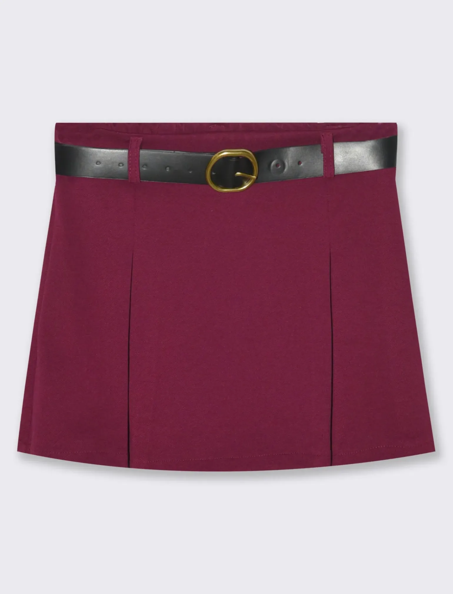 Donna Piazza Italia Donna|Shorts<Gonna pantaloncino con elastico in vita e cintura - Vinaccia