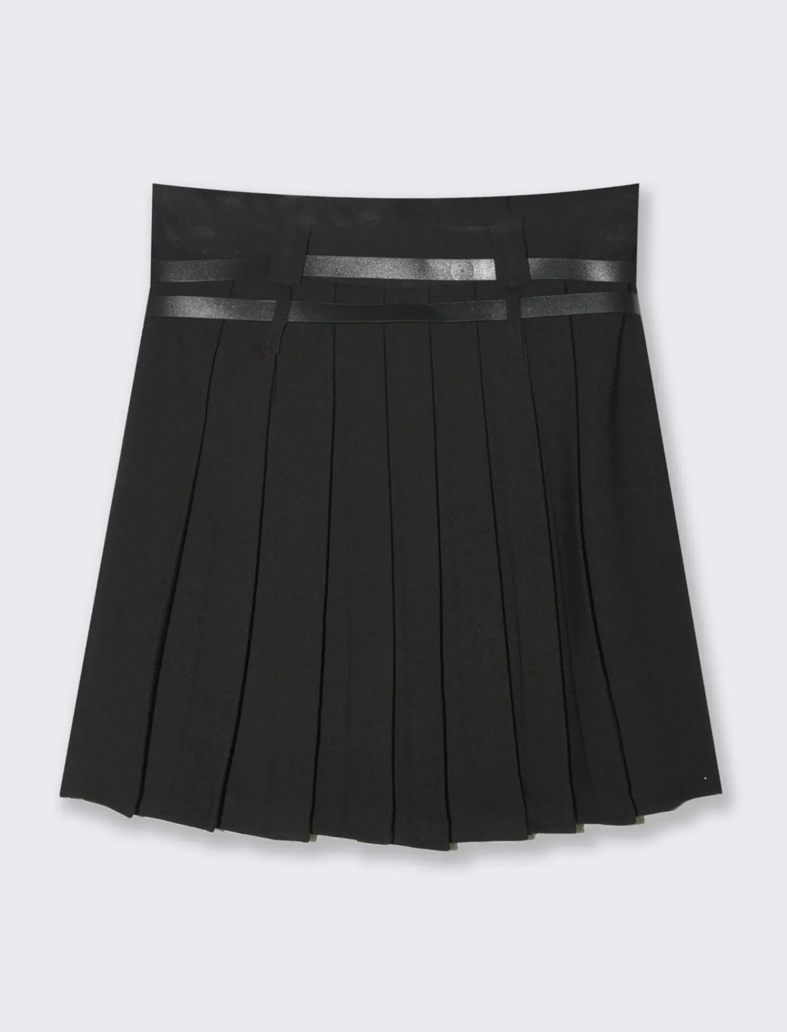 Donna Piazza Italia Gonne<Gonna plisset con cinture - Nero