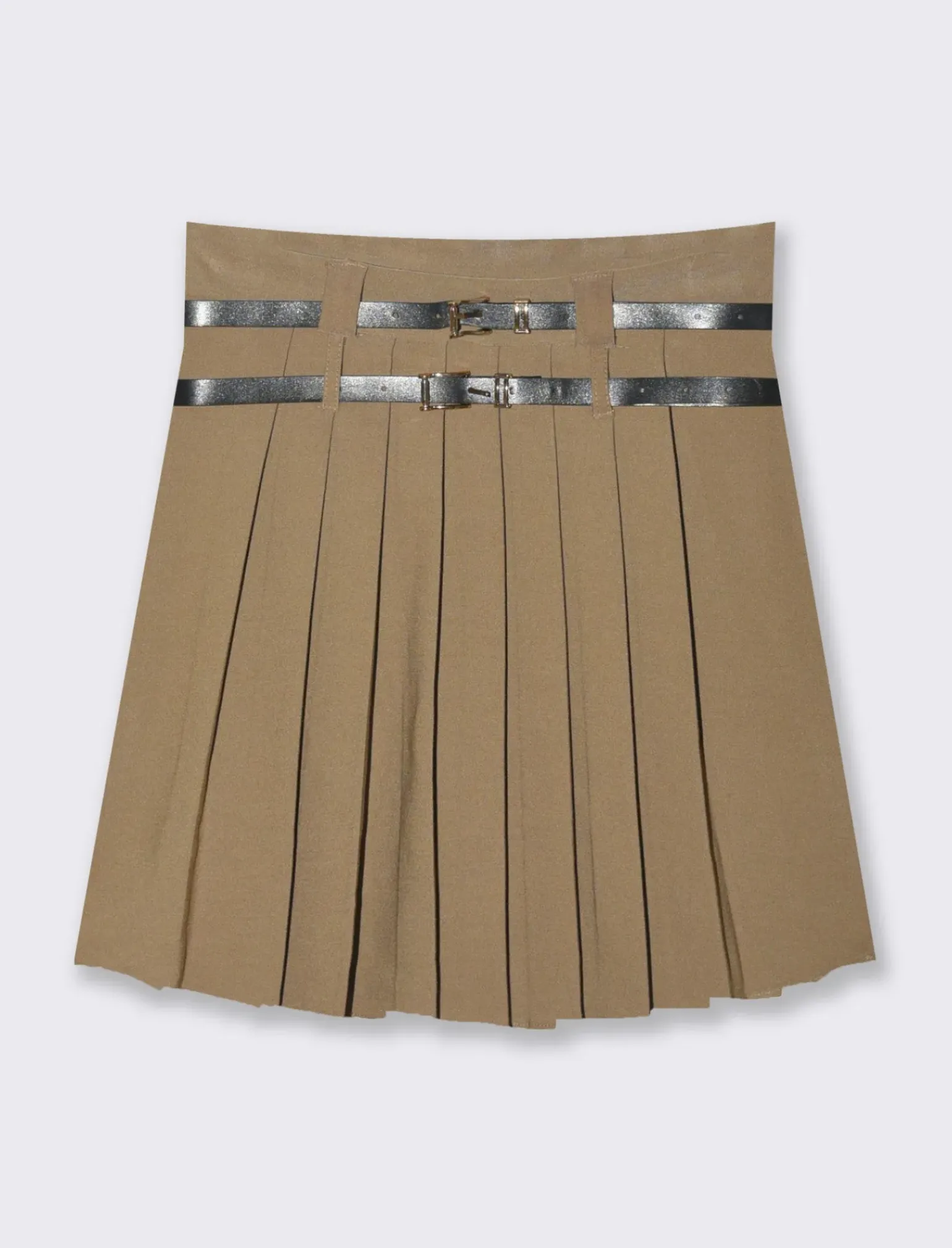 Donna Piazza Italia Gonne<Gonna plisset con cinture - Cammello