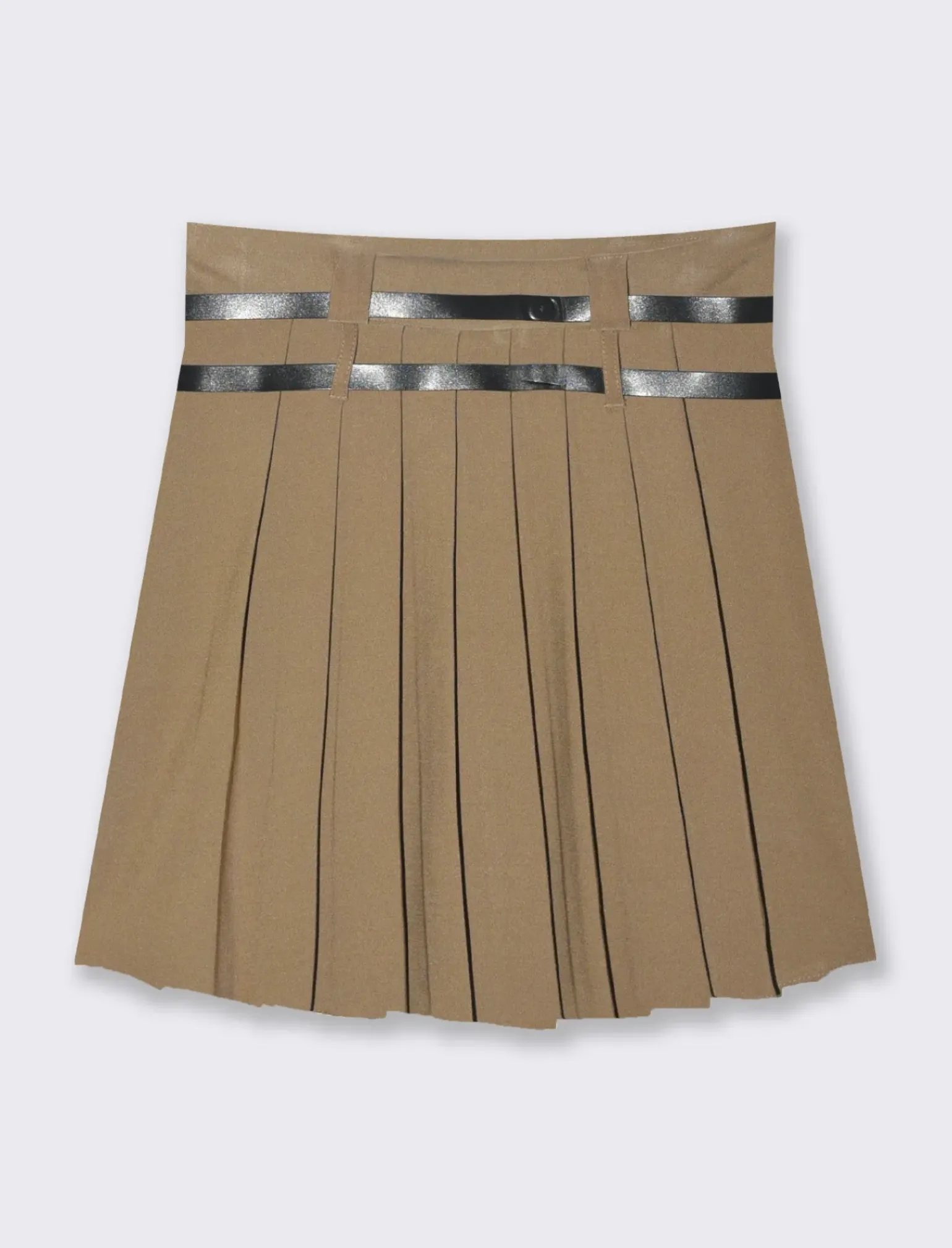 Donna Piazza Italia Gonne<Gonna plisset con cinture - Cammello