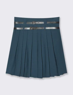 Donna Piazza Italia Gonne<Gonna plisset con cinture - Ottanio