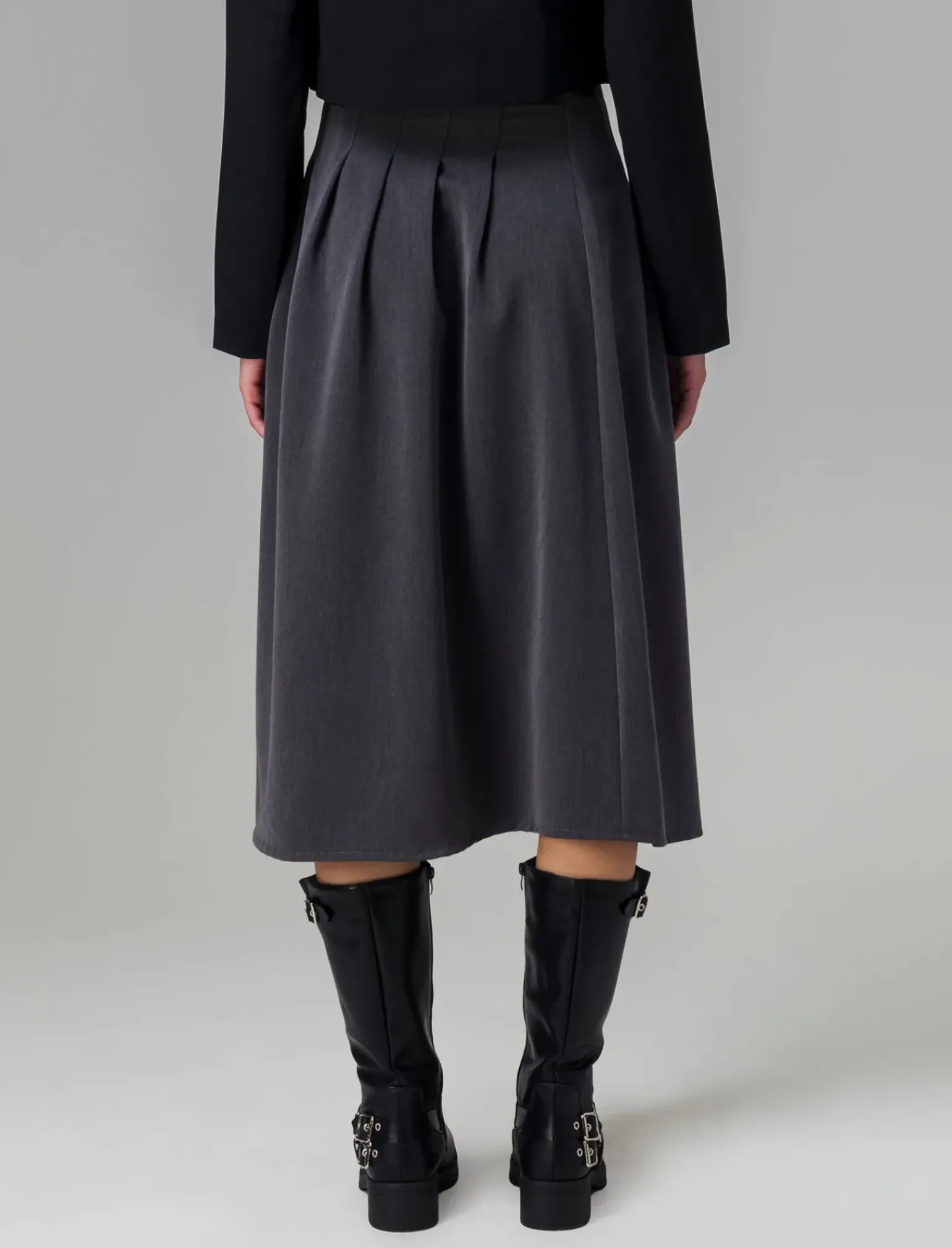 Donna Piazza Italia Gonne<Gonna plisset con cinturini -