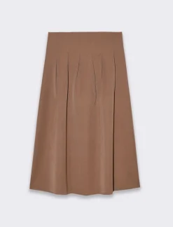 Donna Piazza Italia Gonne<Gonna plisset con cinturini - Cammello
