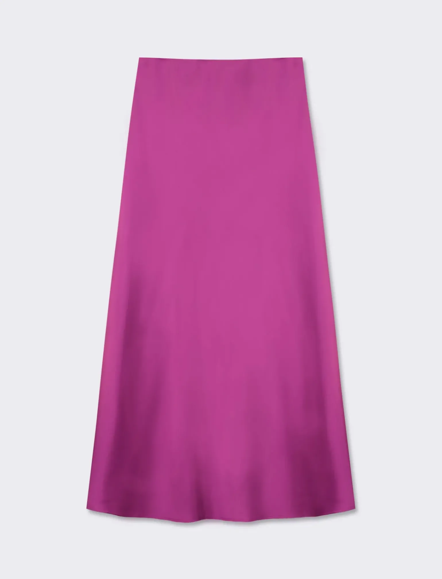 Donna Piazza Italia Donna<Gonna unita in tessuto satin realizzata in sbieco - Porpora