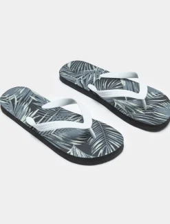 Uomo Piazza Italia Uomo<Infradito stampa tropicale da uomo -