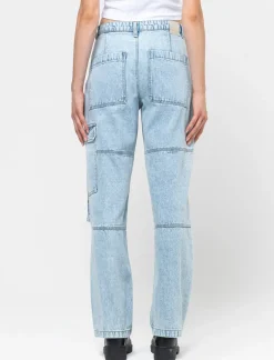 Donna Piazza Italia Donna|Jeans<Jeans cargo con tasconi - Denim