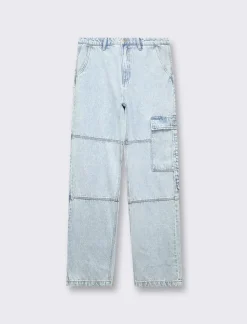 Piazza Italia Jeans cargo con tasconi - Denim Blu Store