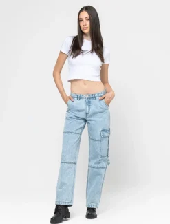 Piazza Italia Jeans cargo con tasconi - Denim Blu Store