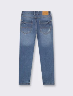 Bambino Piazza Italia Bambino|Jeans<Jeans 5 tasche slim fit con elastico regolabile in vita stile casual.  - Denim