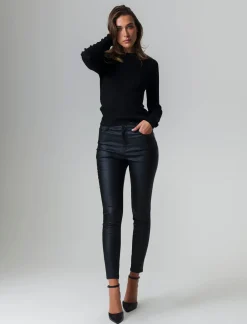 Donna Piazza Italia Jeans<Jeans 5 tasche vita alta super skinny effetto spalmato -