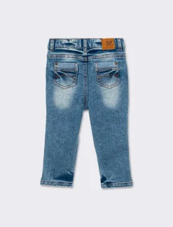 Piazza Italia Jeans<Jeans a 5 tasche skinny fit con elastico regolabile in vita stile casual - Denim chiaro