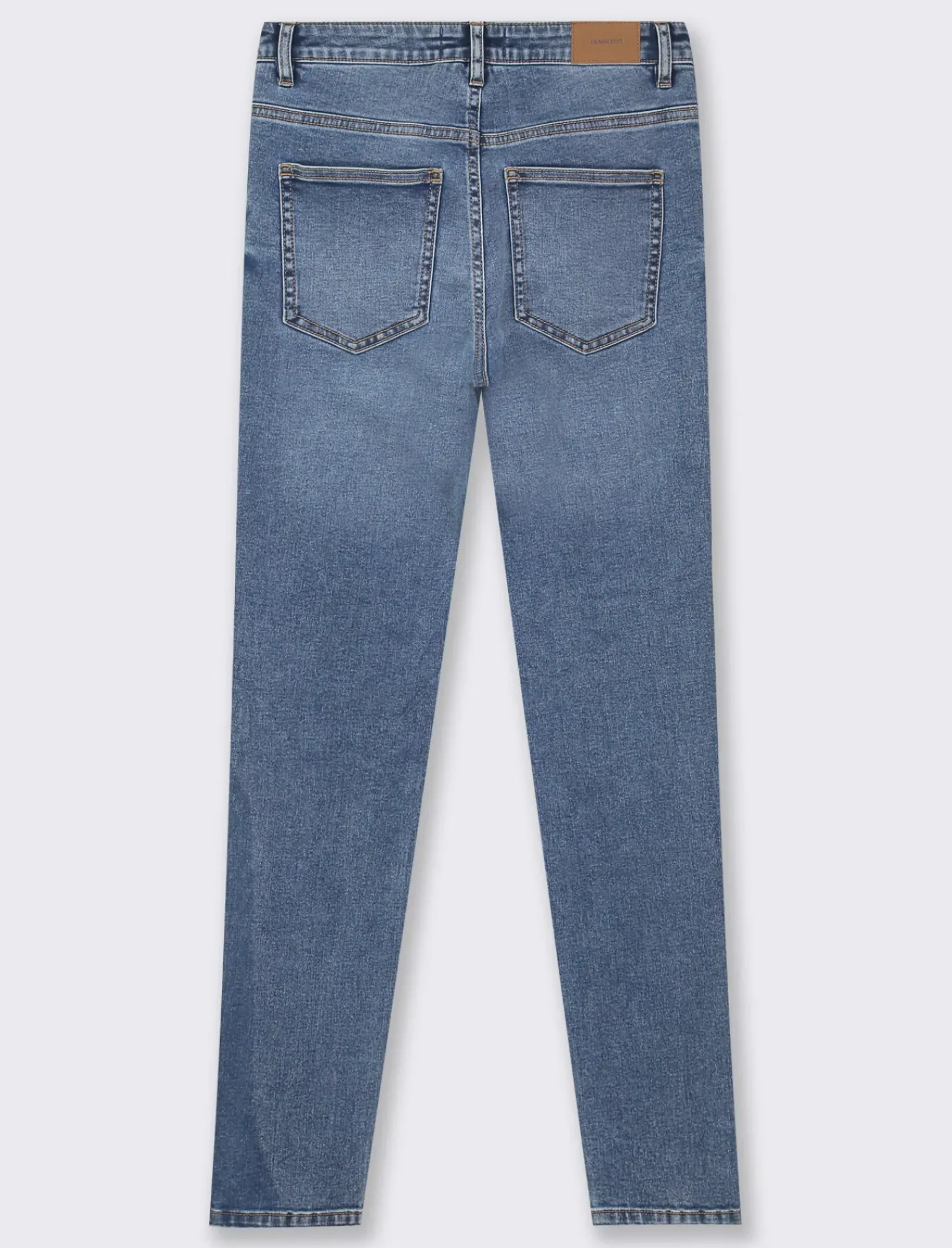 Donna Piazza Italia Donna|Jeans<Jeans basico 5 tasche vita alta vestibilità skinny e chiusura con zip e bottone - Denim