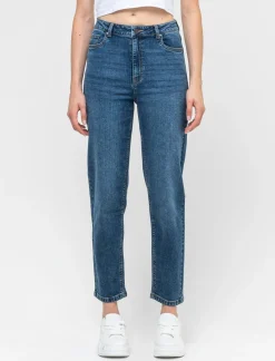 Donna Piazza Italia Donna|Jeans<Jeans cinque tasche mom fit regular waist - Denim