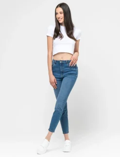 Donna Piazza Italia Jeans<Jeans cinque tasche skinny high waist - Denim