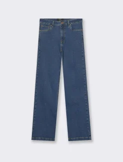 Donna Piazza Italia Jeans<Jeans cinque tasche straight - Denim