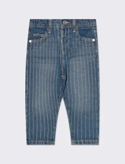Piazza Italia Neonata<Jeans con stampa argentata - Denim