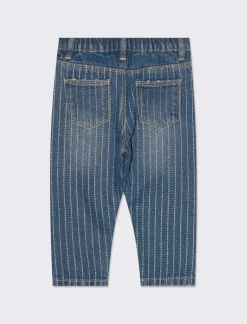 Piazza Italia Neonata<Jeans con stampa argentata - Denim