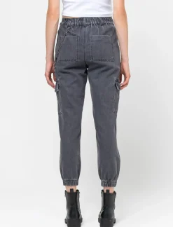 Donna Piazza Italia Donna|Jeans<Jeans jogger con tasconi e accessorio catena -