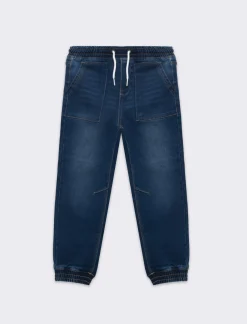 Bambino Piazza Italia Bambino|Jeans<Jeans modello jogger con lacci in vita stile casual - Denim