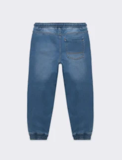 Bambino Piazza Italia Bambino|Jeans<Jeans modello jogger con lacci in vita stile casual - Denim chiaro