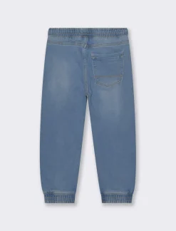 Bambino Piazza Italia Bambino|Jeans<Jeans modello jogger con lacci in vita stile casual - Denim chiaro