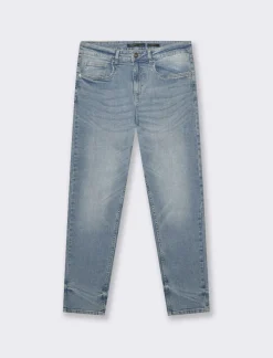 Uomo Piazza Italia Jeans<Jeans new carrot fit a cinque tasche stretch con strappi ed abrasioni - Denim