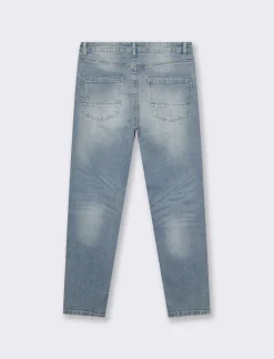 Uomo Piazza Italia Jeans<Jeans new carrot fit a cinque tasche stretch con strappi ed abrasioni - Denim