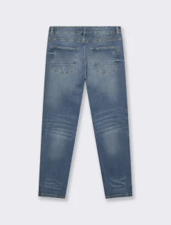 Uomo Piazza Italia Jeans<Jeans new carrot fit cinque tasche stretch con strappi - Denim