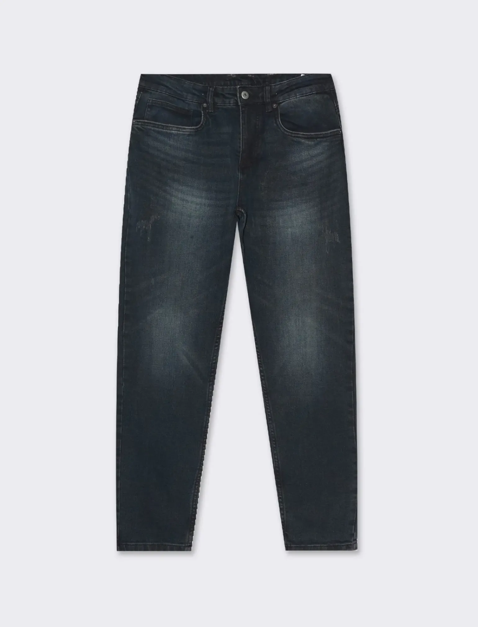 Uomo Piazza Italia Jeans<Jeans new carrot fit cinque tasche stretch con piccole abrasioni - DENIM SCURO