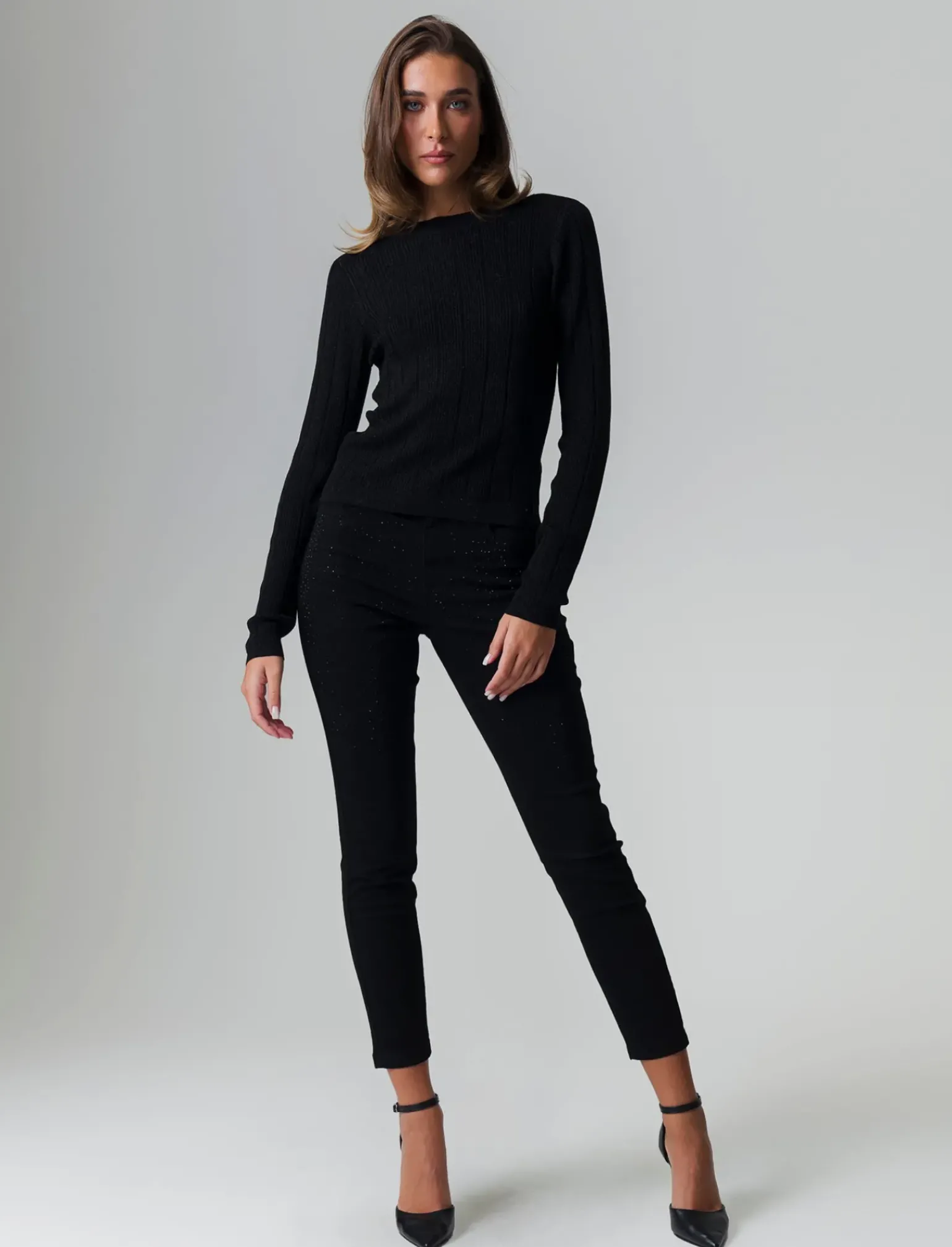 Donna Piazza Italia Jeans<Jeans skinny 5 tasche chiusura con bottoni e cerniera in metallo -