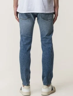 Uomo Piazza Italia Jeans<Jeans skinny fit cinque tasche in essuto denim super stretch effetto slavato. Chiusura anteriore con - Denim