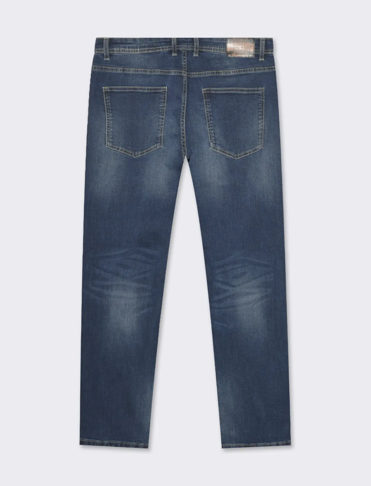 Uomo Piazza Italia Uomo|Jeans<Jeans slim fit a cinque tasche stretch effetto slavato - Denim
