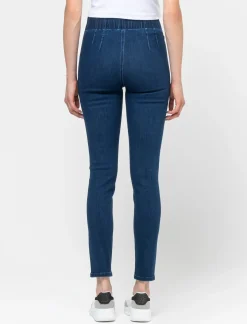 Donna Piazza Italia Donna|Jeans<Jeggings high waist vestibilità skinny - DENIM SCURO