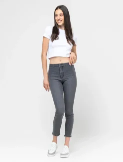 Donna Piazza Italia Jeans<Jeggings skinny vita alta in tessuto elasticizzato e tasche sul retro -