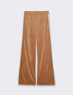 Donna Piazza Italia Pantaloni<Jogger basico con elastico in vita e tasche a taglio sui fianchi - Cammello