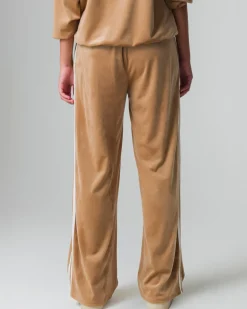 Donna Piazza Italia Pantaloni<Jogger basico con elastico in vita e tasche a taglio sui fianchi - Cammello