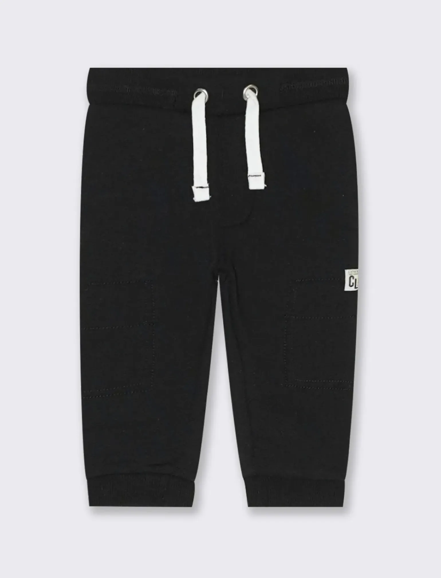 Piazza Italia Neonato|Pantaloni<Jogger con coulisse e applicazione patch - Nero
