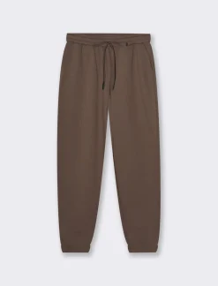 Donna Piazza Italia Donna|Pantaloni<Jogger con elastico in vita arricciato e laccetto - Cacao